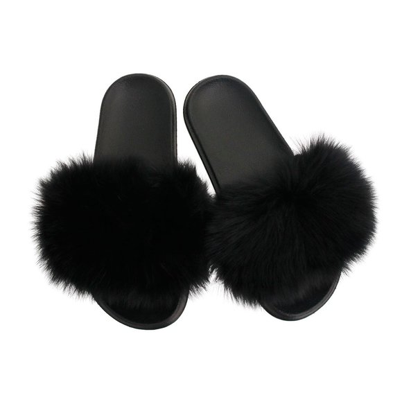 Fox Fur Slides - Picture 2 of 2